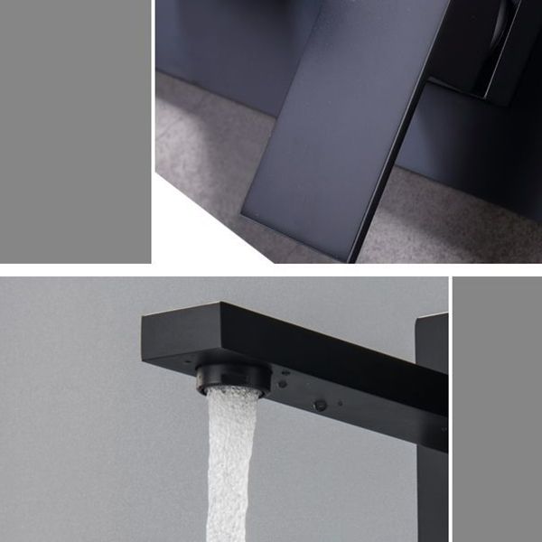 Contemporary Wall Mounted Bathroom Faucet Copper Single Handle Low Arc Vessel Faucet Clearhalo 'Bathroom Remodel & Bathroom Fixtures' 'Bathroom Sink Faucets' 'Bathroom Sinks & Faucet Components' 'bathroom_sink_faucets' 'Home Improvement' 'home_improvement' 'home_improvement_bathroom_sink_faucets' 1200x1200_a263ed36-ef86-4107-8384-66f74fe56181