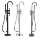 Floor Mounted Copper Freestanding Tub Filler Freestanding High Arc Freestanding Faucet Clearhalo 'Bathroom Remodel & Bathroom Fixtures' 'Bathtub Faucets' 'bathtub_faucets' 'Home Improvement' 'home_improvement' 'home_improvement_bathtub_faucets' 1200x1200_a26bc298-5450-4897-95bd-237bcce317ad