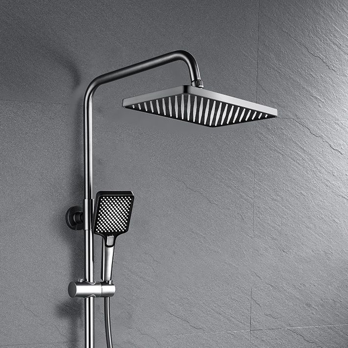 Adjustable Spray Pattern Shower Combo Stainless Steel Shower Faucet Arm Shower Head Clearhalo 'Bathroom Remodel & Bathroom Fixtures' 'Home Improvement' 'home_improvement' 'home_improvement_shower_faucets' 'Shower Faucets & Systems' 'shower_faucets' 'Showers & Bathtubs Plumbing' 'Showers & Bathtubs' 1200x1200_a279ec4c-60ad-44d9-bfcc-22e36fe6c325