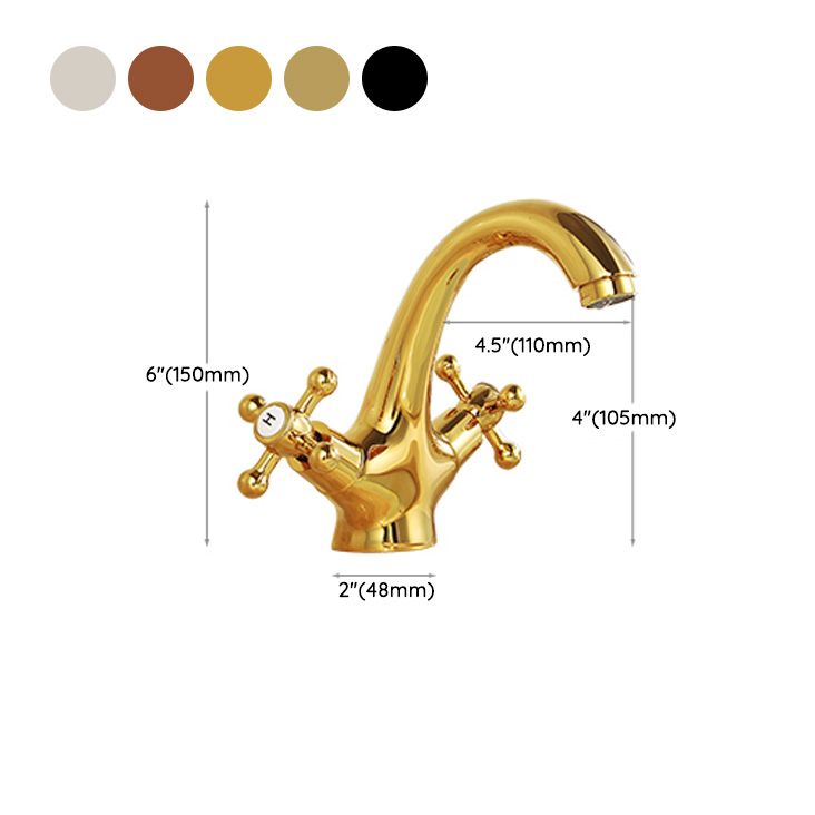 Industrial Centerset Bathroom Sink Faucet Vintage Cross Handles Lavatory Faucet Clearhalo 'Bathroom Remodel & Bathroom Fixtures' 'Bathroom Sink Faucets' 'Bathroom Sinks & Faucet Components' 'bathroom_sink_faucets' 'Home Improvement' 'home_improvement' 'home_improvement_bathroom_sink_faucets' 1200x1200_a27b76a4-6ba4-4fa8-bf4f-5e8f137515df