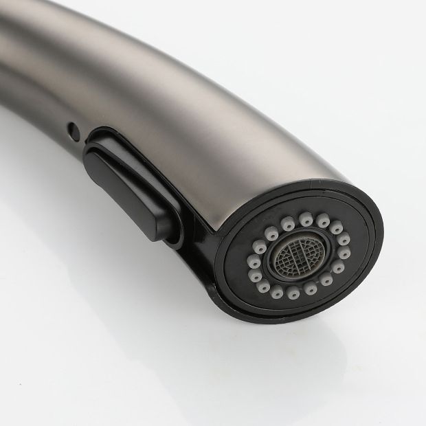 Contemporary Pull Down Kitchen Standard Faucet Single Handle Faucet with Pull Out Sprayer Clearhalo 'Home Improvement' 'home_improvement' 'home_improvement_kitchen_faucets' 'Kitchen Faucets' 'Kitchen Remodel & Kitchen Fixtures' 'Kitchen Sinks & Faucet Components' 'kitchen_faucets' 1200x1200_a289cb64-c352-4e16-a316-e1a8d53a85f0