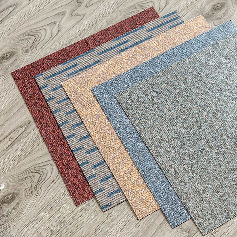 Square Plastic Floor Water Resistant Peel & Stick Floor Tile Floor Leather Clearhalo 'Flooring 'Home Improvement' 'home_improvement' 'home_improvement_vinyl_flooring' 'Vinyl Flooring' 'vinyl_flooring' Walls and Ceiling' 1200x1200_a2ad9eda-58b1-4c6f-8fdd-a14d8c49417c