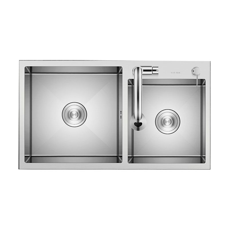 Classic Kitchen Sink Stainless Steel Kitchen Sink with Soap Dispenser Clearhalo 'Home Improvement' 'home_improvement' 'home_improvement_kitchen_sinks' 'Kitchen Remodel & Kitchen Fixtures' 'Kitchen Sinks & Faucet Components' 'Kitchen Sinks' 'kitchen_sinks' 1200x1200_a2bc88e1-920b-4bb8-bc3a-f34dd0aeb75d