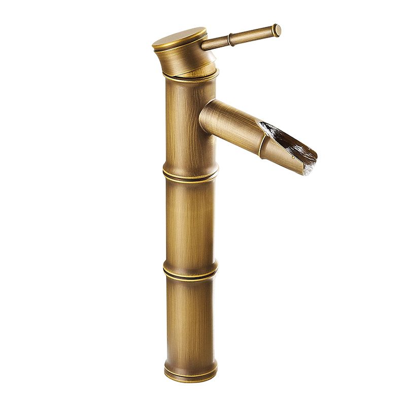 Country Style Faucet One Hole Vessel Sink Faucet with One Lever Handle Clearhalo 'Bathroom Remodel & Bathroom Fixtures' 'Bathroom Sink Faucets' 'Bathroom Sinks & Faucet Components' 'bathroom_sink_faucets' 'Home Improvement' 'home_improvement' 'home_improvement_bathroom_sink_faucets' 1200x1200_a2d23219-f388-4caa-82e0-4ea6c8f5785d