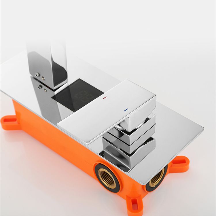 Modern Bathroom Faucet Solid Color Copper Wall Mount Bathtub Faucet Clearhalo 'Bathroom Remodel & Bathroom Fixtures' 'Bathtub Faucets' 'bathtub_faucets' 'Home Improvement' 'home_improvement' 'home_improvement_bathtub_faucets' 1200x1200_a2e0692d-5151-41c9-b126-a89c284c6aa9