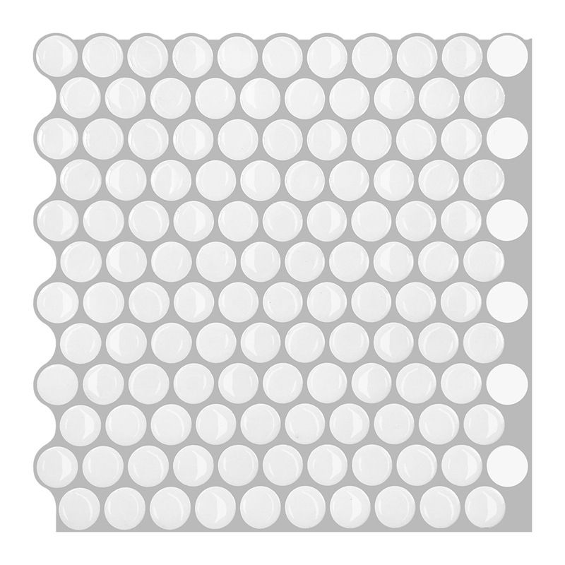 Modern Peel and Stick Tiles PVC Penny Round Peel and Stick Backsplash Tile Clearhalo 'Flooring 'Home Improvement' 'home_improvement' 'home_improvement_peel_stick_blacksplash' 'Peel & Stick Backsplash Tile' 'peel_stick_blacksplash' 'Walls & Ceilings' Walls and Ceiling' 1200x1200_a2f5f12b-c019-401b-84c7-b63935331fbe