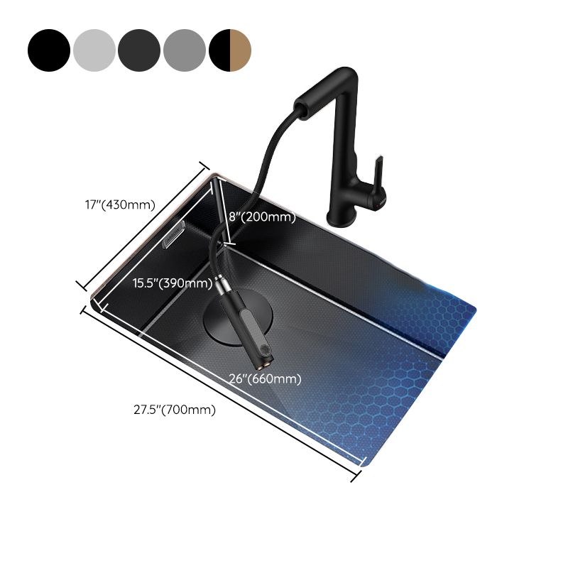 Classic Style Kitchen Sink Corrosion Resistant 1 Holes Kitchen Sink with Drain Assembly Clearhalo 'Home Improvement' 'home_improvement' 'home_improvement_kitchen_sinks' 'Kitchen Remodel & Kitchen Fixtures' 'Kitchen Sinks & Faucet Components' 'Kitchen Sinks' 'kitchen_sinks' 1200x1200_a311c0b0-2d79-4e67-aa9a-6116cf2892bf