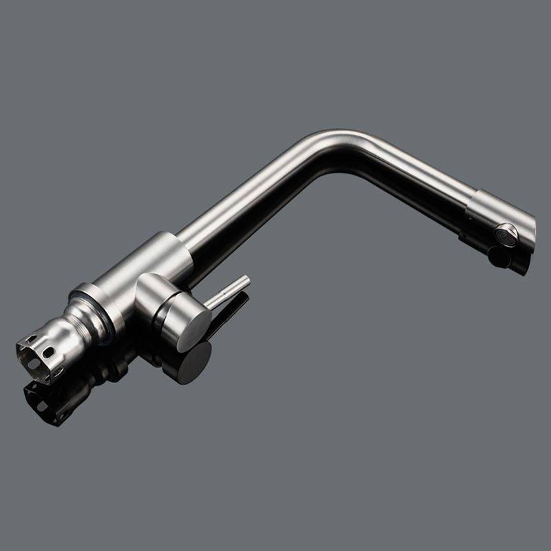 Metal Kitchen Faucet High Arch 1 Hole Kitchen Faucet with No Sensor Clearhalo 'Home Improvement' 'home_improvement' 'home_improvement_kitchen_faucets' 'Kitchen Faucets' 'Kitchen Remodel & Kitchen Fixtures' 'Kitchen Sinks & Faucet Components' 'kitchen_faucets' 1200x1200_a315aeb2-52c1-45db-96b9-220cb9bd4133