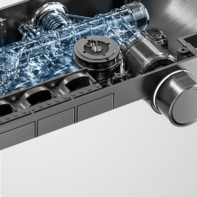 Modern Shower Set Thermostatic Valve Included Tub and Shower Faucet Clearhalo 'Bathroom Remodel & Bathroom Fixtures' 'Home Improvement' 'home_improvement' 'home_improvement_shower_faucets' 'Shower Faucets & Systems' 'shower_faucets' 'Showers & Bathtubs Plumbing' 'Showers & Bathtubs' 1200x1200_a32d1708-ef1e-4bc6-aa91-87bfb6468b2e