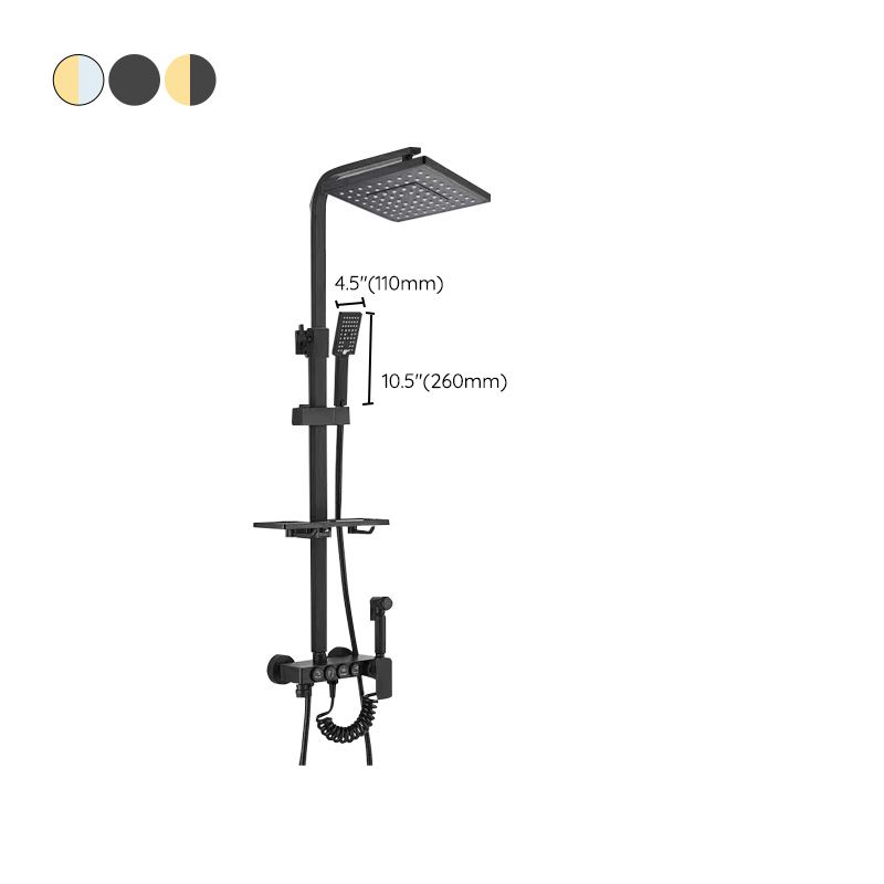 Wall Mounted Shower Arm Shower Faucet Pressure Balanced Diverter Valve Shower System Clearhalo 'Bathroom Remodel & Bathroom Fixtures' 'Home Improvement' 'home_improvement' 'home_improvement_shower_faucets' 'Shower Faucets & Systems' 'shower_faucets' 'Showers & Bathtubs Plumbing' 'Showers & Bathtubs' 1200x1200_a335007e-26d5-45c1-ab82-08d37538ea98