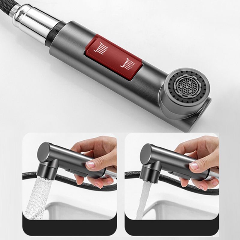 Circular Single Handle Bathroom Faucet Single Hole Vessel Sink Faucet with Swivel Clearhalo 'Bathroom Remodel & Bathroom Fixtures' 'Bathroom Sink Faucets' 'Bathroom Sinks & Faucet Components' 'bathroom_sink_faucets' 'Home Improvement' 'home_improvement' 'home_improvement_bathroom_sink_faucets' 1200x1200_a33dc9da-5099-47ce-bc3a-b0d8024976d7