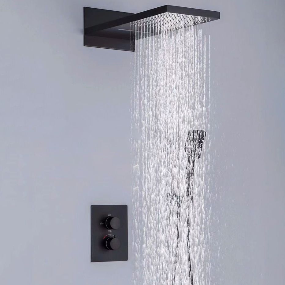 Shower System Wall Mounted Massage Jet Adjustable Spray Pattern Shower Trim Clearhalo 'Bathroom Remodel & Bathroom Fixtures' 'Home Improvement' 'home_improvement' 'home_improvement_shower_faucets' 'Shower Faucets & Systems' 'shower_faucets' 'Showers & Bathtubs Plumbing' 'Showers & Bathtubs' 1200x1200_a34d3a13-bff8-4441-bfe6-13001b0359ca