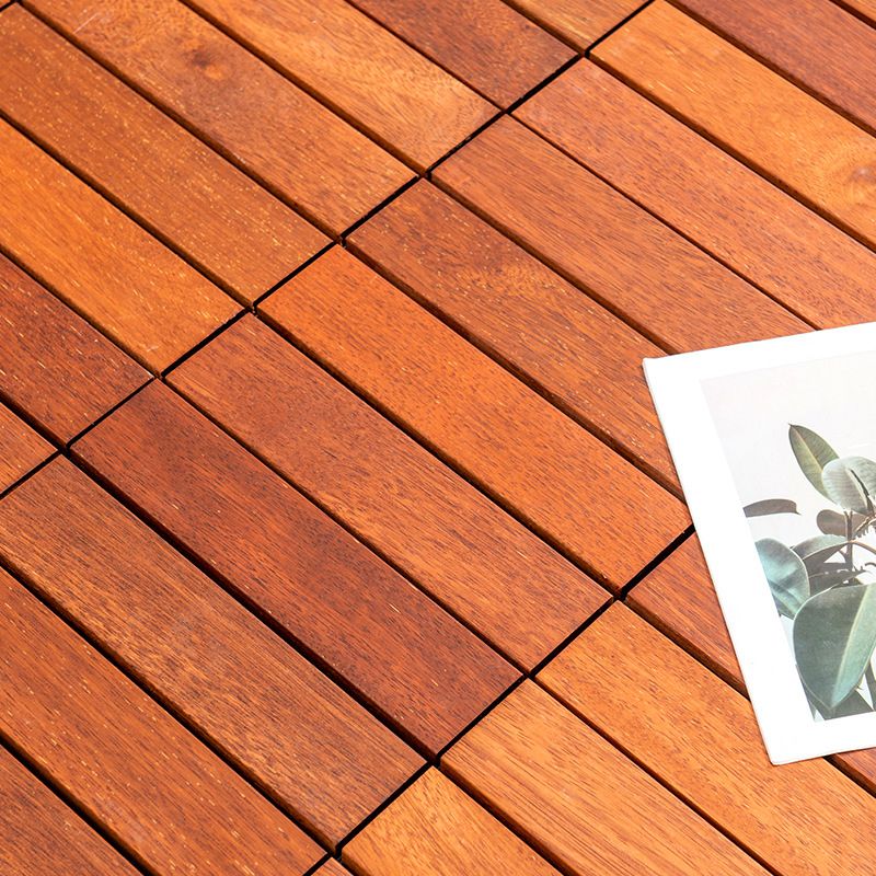 Tradition Smooth Wood Floor Tile Click Lock Teak Wood for Living Room Clearhalo 'Flooring 'Hardwood Flooring' 'hardwood_flooring' 'Home Improvement' 'home_improvement' 'home_improvement_hardwood_flooring' Walls and Ceiling' 1200x1200_a3681772-ca5d-4329-a180-9f5f0f1dce30