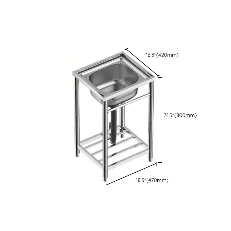 Modern Style Kitchen Sink All-in-one Kitchen Sink with Drain Assembly Clearhalo 'Home Improvement' 'home_improvement' 'home_improvement_kitchen_sinks' 'Kitchen Remodel & Kitchen Fixtures' 'Kitchen Sinks & Faucet Components' 'Kitchen Sinks' 'kitchen_sinks' 1200x1200_a39dc4ae-a571-453b-944d-7881eebaefc8