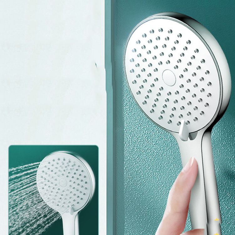 Round Self-Cleaning Hand Shower Adjustable Water Flow Wall-Mount Hand Shower Clearhalo 'Bathroom Remodel & Bathroom Fixtures' 'Home Improvement' 'home_improvement' 'home_improvement_shower_heads' 'Shower Heads' 'shower_heads' 'Showers & Bathtubs Plumbing' 'Showers & Bathtubs' 1200x1200_a3a21ae5-c8df-42d0-9351-5a4ff0b72f1e