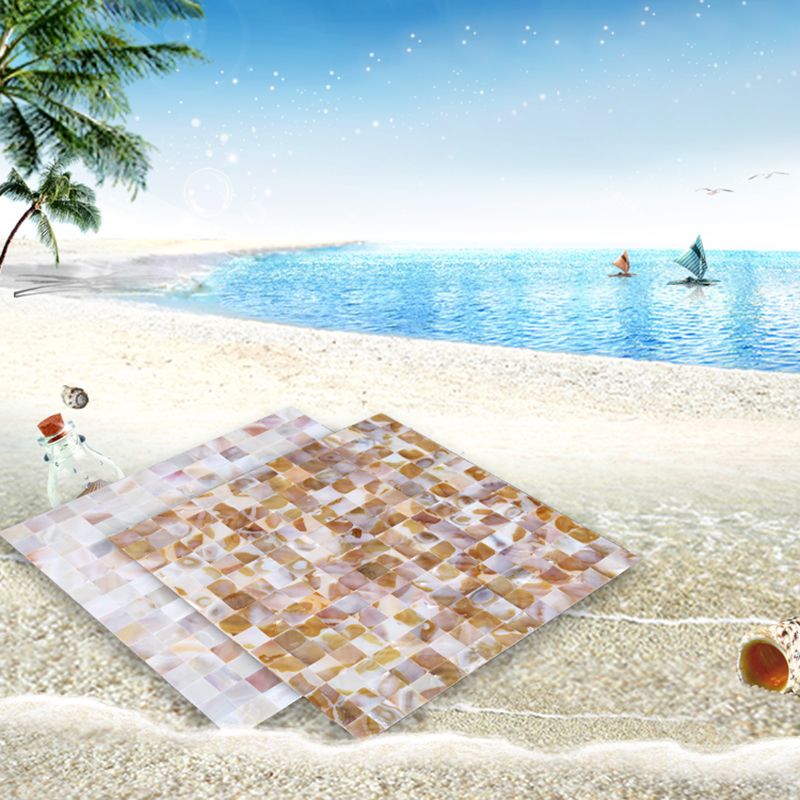 Modern Peel and Stick Wall Tile Stone Composite Grid Peel and Stick Tiles for Shower Clearhalo 'Flooring 'Home Improvement' 'home_improvement' 'home_improvement_peel_stick_blacksplash' 'Peel & Stick Backsplash Tile' 'peel_stick_blacksplash' 'Walls & Ceilings' Walls and Ceiling' 1200x1200_a3a4b386-50a3-4f2b-9200-d7565b50f688