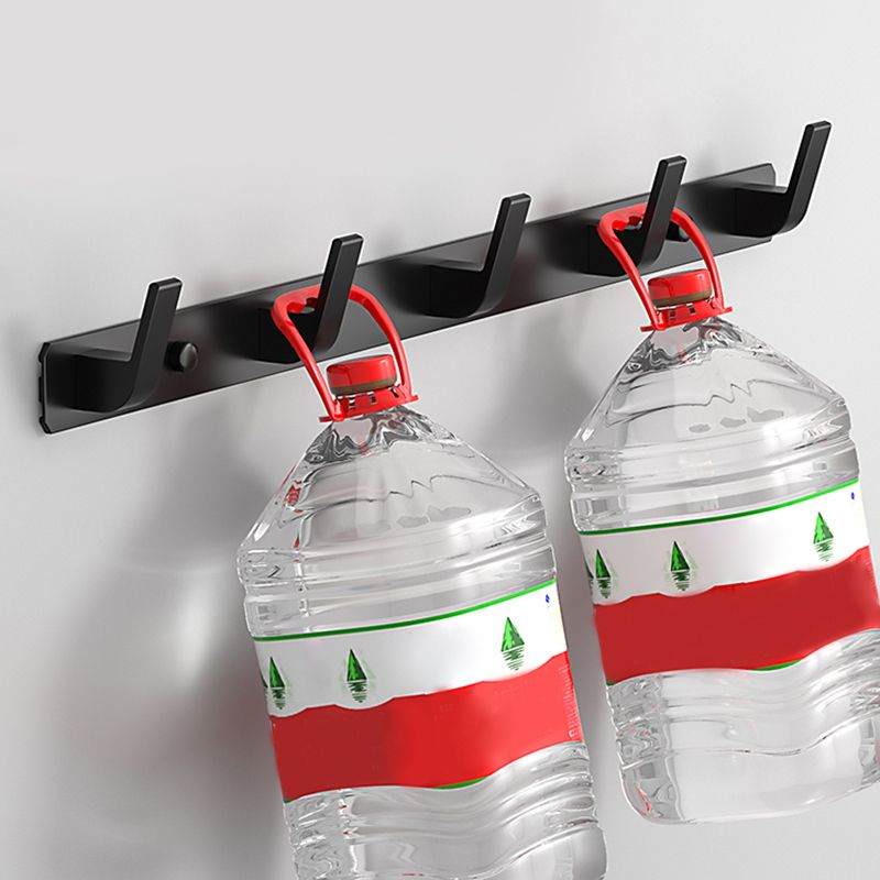 Matte Finish Modern Bathroom Hardware 2 - Piece Bath Hardware Set, Robe Hooks Clearhalo 'Bathroom Hardware Sets' 'Bathroom Hardware' 'Bathroom Remodel & Bathroom Fixtures' 'bathroom_hardware_sets' 'Home Improvement' 'home_improvement' 'home_improvement_bathroom_hardware_sets' 1200x1200_a3cc7aed-e151-454a-8f18-356aff13c49a