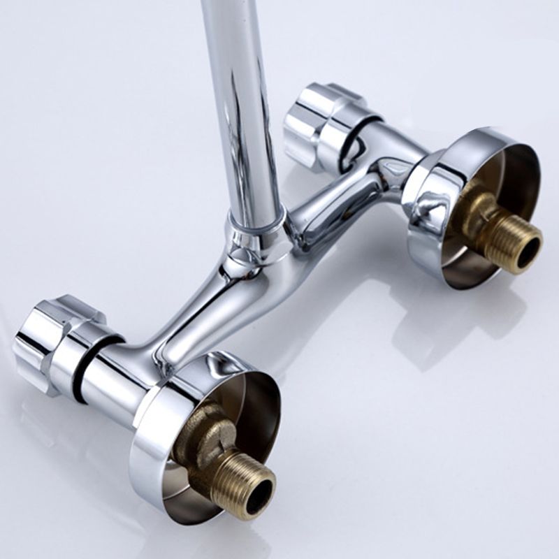 Brass Modern Kitchen Faucet No Sensor 2-Handle Faucet in Nickel Clearhalo 'Home Improvement' 'home_improvement' 'home_improvement_kitchen_faucets' 'Kitchen Faucets' 'Kitchen Remodel & Kitchen Fixtures' 'Kitchen Sinks & Faucet Components' 'kitchen_faucets' 1200x1200_a3d4b4d7-6961-47bf-8469-e7e4a1dd2288