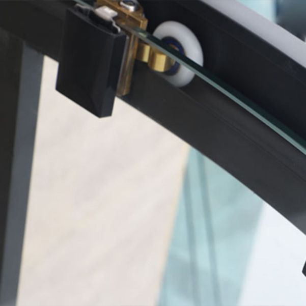 Double Sliding Round Shower Enclosure Clear with Fixed Panel Clearhalo 'Bathroom Remodel & Bathroom Fixtures' 'Home Improvement' 'home_improvement' 'home_improvement_shower_stalls_enclosures' 'Shower Stalls & Enclosures' 'shower_stalls_enclosures' 'Showers & Bathtubs' 1200x1200_a3dc30df-eb44-4d9e-bb1f-4669adf4b44a