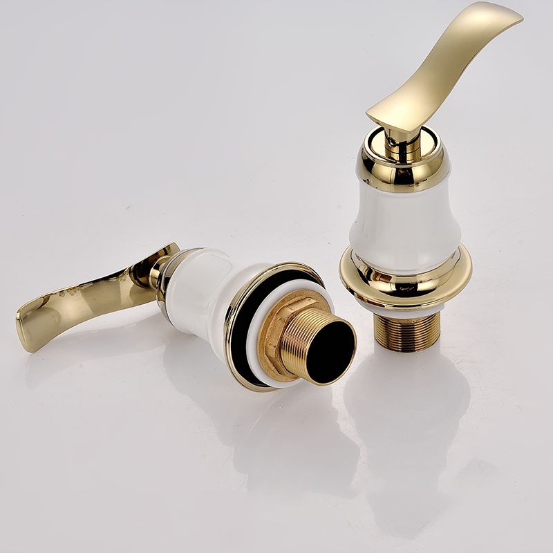 Tradition Bath Filler Trim Deck Mounted Swivel Spout Tub Filler Trim Clearhalo 'Bathroom Remodel & Bathroom Fixtures' 'Bathtub Faucets' 'bathtub_faucets' 'Home Improvement' 'home_improvement' 'home_improvement_bathtub_faucets' 1200x1200_a41f68a5-fc06-4f43-bfb6-94de251f1ffb