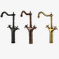 Glam Centerset Faucet Brass Cross Handles High-Arc 2 Handles Basin Lavatory Faucet Clearhalo 'Bathroom Remodel & Bathroom Fixtures' 'Bathroom Sink Faucets' 'Bathroom Sinks & Faucet Components' 'bathroom_sink_faucets' 'Home Improvement' 'home_improvement' 'home_improvement_bathroom_sink_faucets' 1200x1200_a4322b5c-73de-4c0f-9049-236b163ec13b