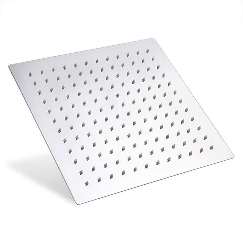 Stainless Steel Fixed Shower Head Rain Fall Wall-Mount Showerhead with Extension Arm Clearhalo 'Bathroom Remodel & Bathroom Fixtures' 'Home Improvement' 'home_improvement' 'home_improvement_shower_heads' 'Shower Heads' 'shower_heads' 'Showers & Bathtubs Plumbing' 'Showers & Bathtubs' 1200x1200_a43c58be-0a9b-4ea5-8a8d-aeac03fd56a1