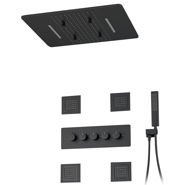 All-copper Concealed Shower Set In-wall Bathroom Minimalist Waterfall Shower Clearhalo 'Bathroom Remodel & Bathroom Fixtures' 'Home Improvement' 'home_improvement' 'home_improvement_shower_faucets' 'Shower Faucets & Systems' 'shower_faucets' 'Showers & Bathtubs Plumbing' 'Showers & Bathtubs' 1200x1200_a43d791e-af3f-4911-8264-06825f9f34f3