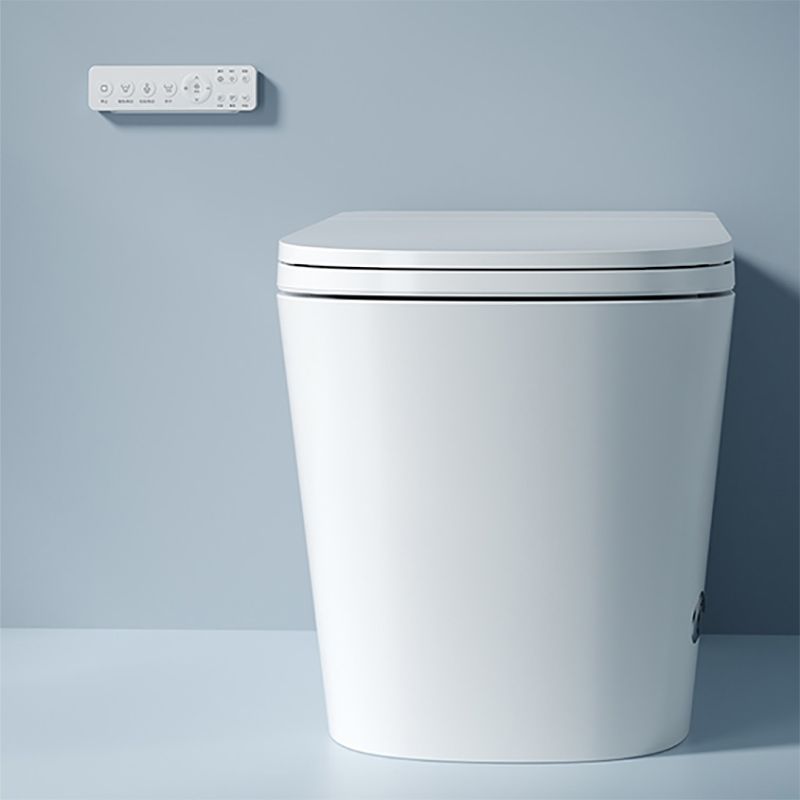 Contemporary Floor Mount Bidet Foot Sensor Elongated White Heated Seat Clearhalo 'Bathroom Remodel & Bathroom Fixtures' 'Bidets' 'Home Improvement' 'home_improvement' 'home_improvement_bidets' 'Toilets & Bidets' 1200x1200_a43e7b2a-ef8a-446f-819b-e3b80d85b05c