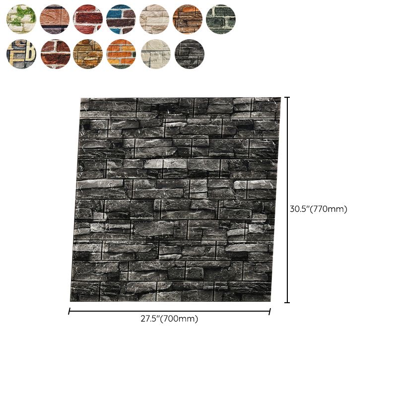 Industrial Wall Plank 3D Brick Wall Panels Waterproof Stick Wall Tile Set of 10 Clearhalo 'Flooring 'Home Improvement' 'home_improvement' 'home_improvement_wall_paneling' 'Wall Paneling' 'wall_paneling' 'Walls & Ceilings' Walls and Ceiling' 1200x1200_a43f142d-11a7-4b13-88fc-2e778c2c0e86