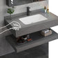 Grey Wall Mounted Standard Modern Single-Sink Bathroom Sink Vanity Clearhalo 'Bathroom Remodel & Bathroom Fixtures' 'Bathroom Vanities' 'bathroom_vanities' 'Home Improvement' 'home_improvement' 'home_improvement_bathroom_vanities' 1200x1200_a4414751-0182-47a9-8b2e-303fbd1af6fa