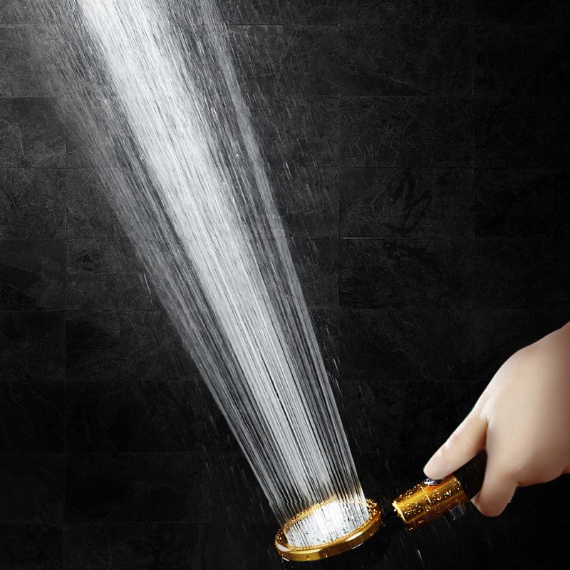 Modern Metal Hand Shower in Black Water Efficient Round Showerhead Clearhalo 'Bathroom Remodel & Bathroom Fixtures' 'Home Improvement' 'home_improvement' 'home_improvement_shower_heads' 'Shower Heads' 'shower_heads' 'Showers & Bathtubs Plumbing' 'Showers & Bathtubs' 1200x1200_a45c1f66-3977-465d-9f57-e7b02e66fda6