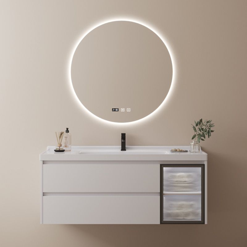 Modern Space Saver Vanity Wall Mount Ceramic Top Backsplash Included Clearhalo 'Bathroom Remodel & Bathroom Fixtures' 'Bathroom Vanities' 'bathroom_vanities' 'Home Improvement' 'home_improvement' 'home_improvement_bathroom_vanities' 1200x1200_a46003df-e1c2-45aa-9720-3ecc55d506ee