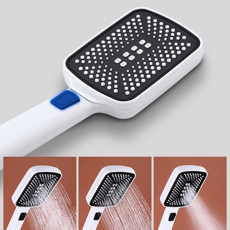 White Shower System Adjustable Spray Pattern Shower Arm Square Wall Mount Shower System Clearhalo 'Bathroom Remodel & Bathroom Fixtures' 'Home Improvement' 'home_improvement' 'home_improvement_shower_faucets' 'Shower Faucets & Systems' 'shower_faucets' 'Showers & Bathtubs Plumbing' 'Showers & Bathtubs' 1200x1200_a4761d6e-75a5-4289-91e2-f88625a70289