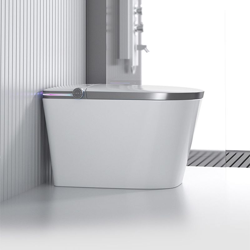 Ceramic Antimicrobial Floor Mount Bidet with Warm Air Dryer - 16.14" W Clearhalo 'Bathroom Remodel & Bathroom Fixtures' 'Bidets' 'Home Improvement' 'home_improvement' 'home_improvement_bidets' 'Toilets & Bidets' 1200x1200_a47831ae-3128-4d85-a9f4-c8110b37b48c