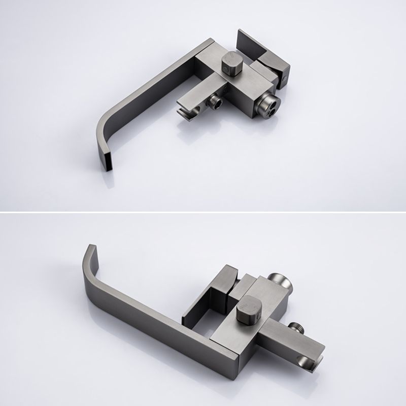 Floor Mounted Metal Freestanding Tub Filler Swivel Freestanding Faucet Clearhalo 'Bathroom Remodel & Bathroom Fixtures' 'Bathtub Faucets' 'bathtub_faucets' 'Home Improvement' 'home_improvement' 'home_improvement_bathtub_faucets' 1200x1200_a4893c90-bec3-4bf0-ae89-7799608d88b1