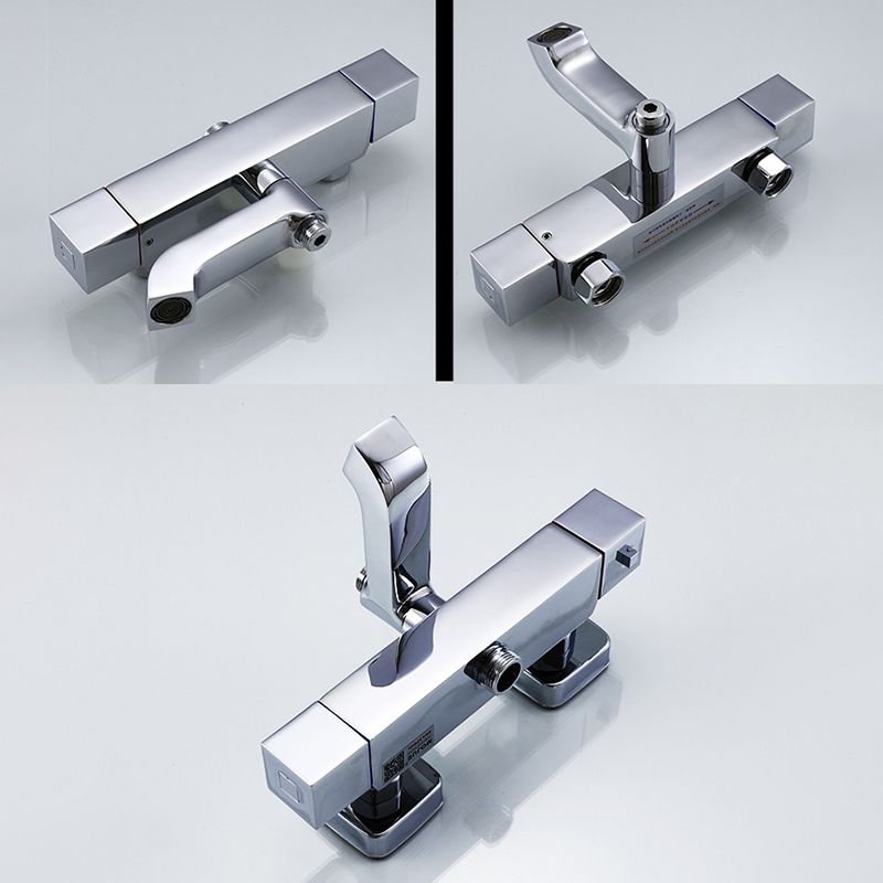 Modern Shower System Slide Bar Dual Shower Head Thermostatic Wall Mounted Shower Set Clearhalo 'Bathroom Remodel & Bathroom Fixtures' 'Home Improvement' 'home_improvement' 'home_improvement_shower_faucets' 'Shower Faucets & Systems' 'shower_faucets' 'Showers & Bathtubs Plumbing' 'Showers & Bathtubs' 1200x1200_a49e185b-1b58-4f83-8e39-7dd084255081