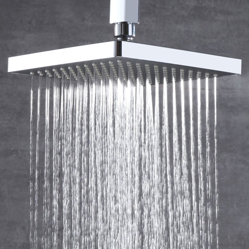 Traditional Metal Fixed Shower Head Ceiling Mounted Square Fixed Shower Head Clearhalo 'Bathroom Remodel & Bathroom Fixtures' 'Home Improvement' 'home_improvement' 'home_improvement_shower_heads' 'Shower Heads' 'shower_heads' 'Showers & Bathtubs Plumbing' 'Showers & Bathtubs' 1200x1200_a4c572b2-5d03-442e-8815-d3811039d598