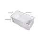 Modern Acrylic Freestanding Back to Wall Bathtub Soaking Rectangular Bath Tub Clearhalo 'Bathroom Remodel & Bathroom Fixtures' 'Bathtubs' 'Home Improvement' 'home_improvement' 'home_improvement_bathtubs' 'Showers & Bathtubs' 1200x1200_a4cd6ab0-4714-4899-8514-cab5e64b2b43