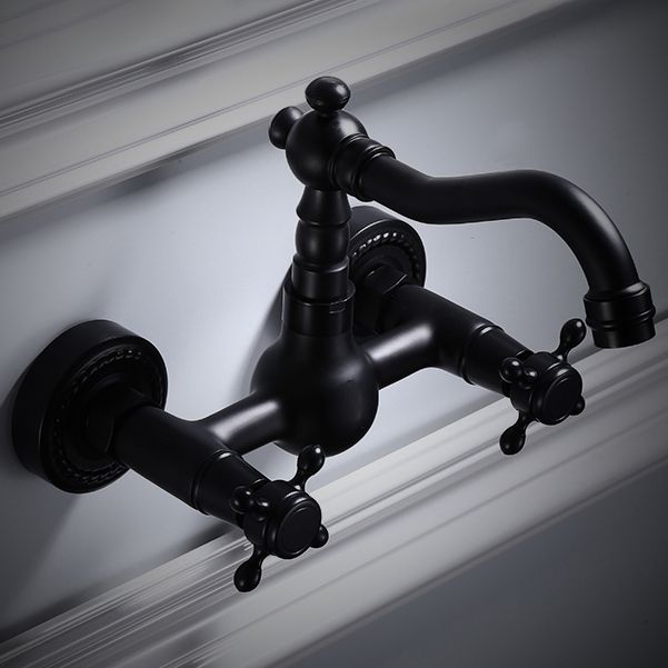 Traditional Wall Mounted Metal Tub Filler Low Arc Waterfall Bathroom Faucet Clearhalo 'Bathroom Remodel & Bathroom Fixtures' 'Bathtub Faucets' 'bathtub_faucets' 'Home Improvement' 'home_improvement' 'home_improvement_bathtub_faucets' 1200x1200_a4d4257d-e091-4120-8da3-1cd90f68f692