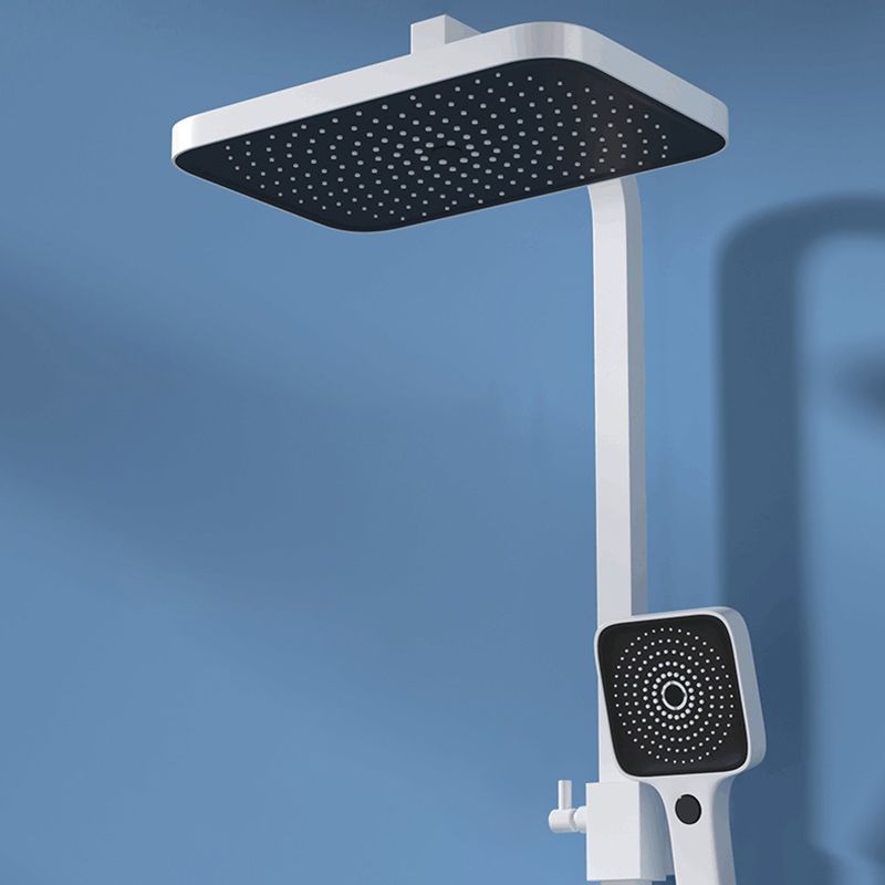 Modern Shower System Wall Mounted Rectangle Shower System with Hand Shower Clearhalo 'Bathroom Remodel & Bathroom Fixtures' 'Home Improvement' 'home_improvement' 'home_improvement_shower_faucets' 'Shower Faucets & Systems' 'shower_faucets' 'Showers & Bathtubs Plumbing' 'Showers & Bathtubs' 1200x1200_a4d4c333-33a9-49a8-a586-2291b67ba3ab