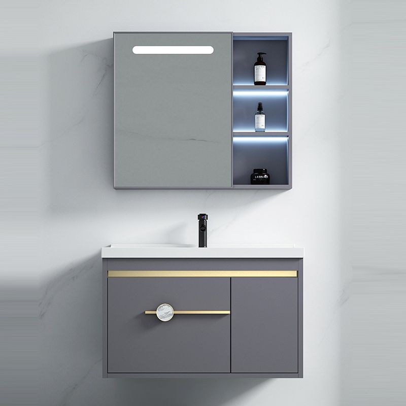 Wall Mount Bathroom Vanity Faucet Included Modern Bathroom Sink Vanity Clearhalo 'Bathroom Remodel & Bathroom Fixtures' 'Bathroom Vanities' 'bathroom_vanities' 'Home Improvement' 'home_improvement' 'home_improvement_bathroom_vanities' 1200x1200_a4e361e7-9ffc-446a-b8d5-ed8ed14469a7