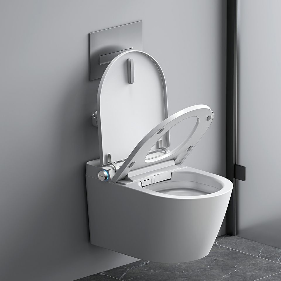 Ceramic Elongated Stain Resistant Wall Mounted Bidet with Temperature Control Clearhalo 'Bathroom Remodel & Bathroom Fixtures' 'Bidets' 'Home Improvement' 'home_improvement' 'home_improvement_bidets' 'Toilets & Bidets' 1200x1200_a4faa0d1-d4f6-41ff-9b88-4879eab29096