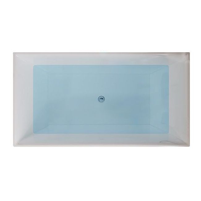 White Acrylic Bathtub Freestanding Soaking Rectangular Modern Bath Clearhalo 'Bathroom Remodel & Bathroom Fixtures' 'Bathtubs' 'Home Improvement' 'home_improvement' 'home_improvement_bathtubs' 'Showers & Bathtubs' 1200x1200_a50d4c47-d952-4cf2-8667-192dee139f99