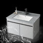 Single Sink Modern Bathroom Vanity Gray Metal Frame Wall Mount Vanity Set Clearhalo 'Bathroom Remodel & Bathroom Fixtures' 'Bathroom Vanities' 'bathroom_vanities' 'Home Improvement' 'home_improvement' 'home_improvement_bathroom_vanities' 1200x1200_a50e34fc-1ef4-4de4-8d2e-254d8ffe3fae