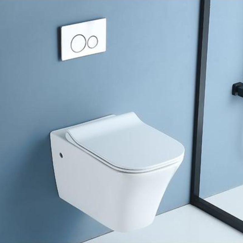 Modern White Flush Toilet Wall Hung Urine Toilet with Seat for Bathroom Clearhalo 'Bathroom Remodel & Bathroom Fixtures' 'Home Improvement' 'home_improvement' 'home_improvement_toilets' 'Toilets & Bidets' 'Toilets' 1200x1200_a514ab25-7633-4eff-a0bf-c088c89bfe54
