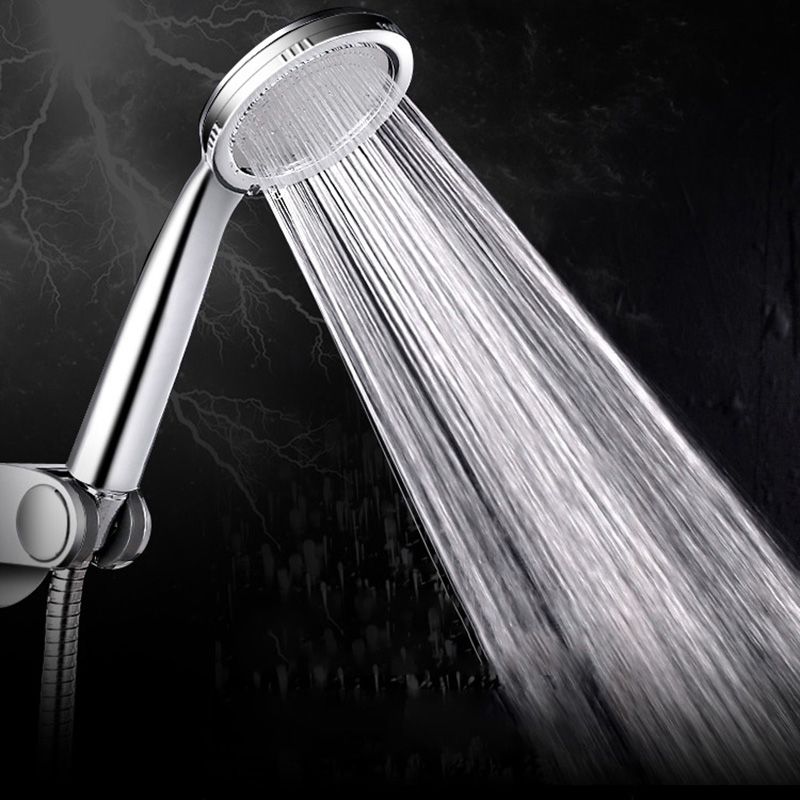 Contemporary Silver Round Shower Head Water Efficient Standard Spray Head Clearhalo 'Bathroom Remodel & Bathroom Fixtures' 'Home Improvement' 'home_improvement' 'home_improvement_shower_heads' 'Shower Heads' 'shower_heads' 'Showers & Bathtubs Plumbing' 'Showers & Bathtubs' 1200x1200_a530f1cb-98d4-40d6-8bba-6f2cce05dc42
