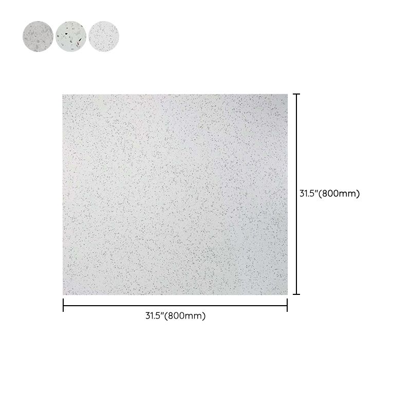 Square Floor and Wall Tile Modern Patterned Matte Singular Tile - Clearhalo