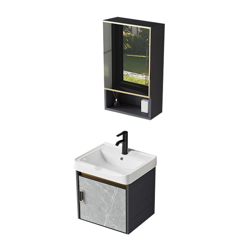 Modern Sink Vanity Set Wall Mounted Drawers Ceramic Sink Set Clearhalo 'Bathroom Remodel & Bathroom Fixtures' 'Bathroom Vanities' 'bathroom_vanities' 'Home Improvement' 'home_improvement' 'home_improvement_bathroom_vanities' 1200x1200_a565733b-d8f2-4b08-a5ab-5dbb425bb39a