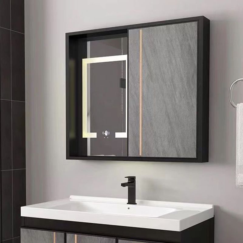2 Doors Bathroom Vanity Grey Mirror Ceramic Top Wall Mount Vanity Set with Single Sink Clearhalo 'Bathroom Remodel & Bathroom Fixtures' 'Bathroom Vanities' 'bathroom_vanities' 'Home Improvement' 'home_improvement' 'home_improvement_bathroom_vanities' 1200x1200_a57ed950-931f-41ec-8874-78b9d5833074