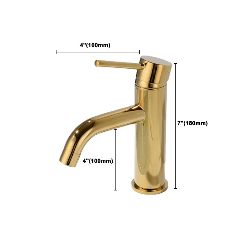 Modern 1-Handle Bathroom Sink Faucet Brushed Gold Vessel Sink Faucet Brass Clearhalo 'Bathroom Remodel & Bathroom Fixtures' 'Bathroom Sink Faucets' 'Bathroom Sinks & Faucet Components' 'bathroom_sink_faucets' 'Home Improvement' 'home_improvement' 'home_improvement_bathroom_sink_faucets' 1200x1200_a585c8f4-1f82-4d97-bc5e-ebd9436089f1